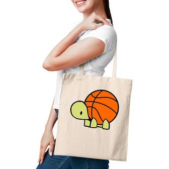 Max Turtle Loves Basketball I Baller Turtles Team Tote Bag | Mazezy