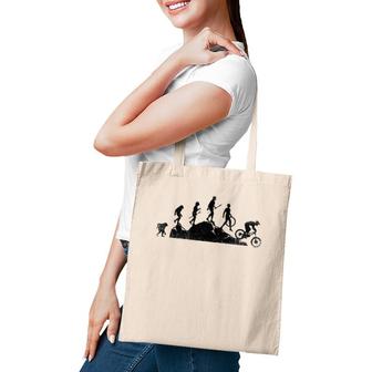Mountain Biking Evolution Vintage Mtb Bicycle Bike Rider Tote Bag | Mazezy
