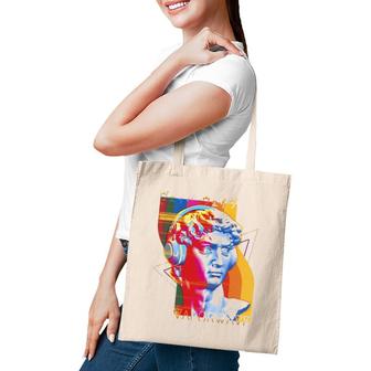 Music Lover 80S Vaporwave Aesthetic Retro David Headphones Tote Bag | Mazezy