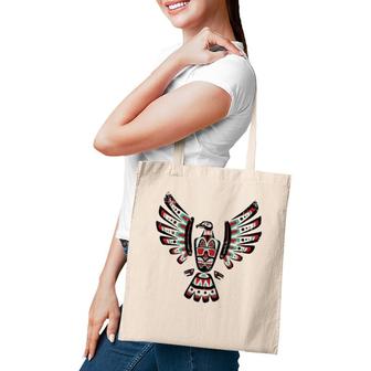 Native American Falcon Astrological Sign Zodiac Sign Indian Tote Bag | Mazezy