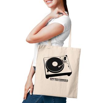 Off The Record Music Lover Tote Bag | Mazezy