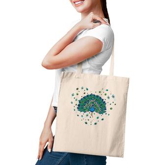 Peacock Decorative Colorful Peacock Love Heart Men Women Kid Tote Bag | Mazezy