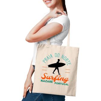 Praia Do Norte Surf Portugal Nazare Surfers Gift Tote Bag | Mazezy
