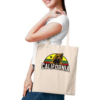 Rasta Bear California Republic Vacation Tote Bag | Mazezy