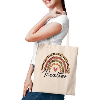Realtor Leopard Rainbow Real Estate Agent Real Estate Life Tote Bag | Mazezy AU