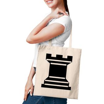Rook Chess Piece Strategy Board Game Graphic Tee Tote Bag | Mazezy