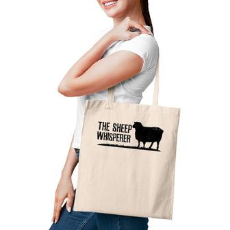 Sheep Whisperer Black Funny Farming Farm Animal Farmer Gift Tote Bag | Mazezy