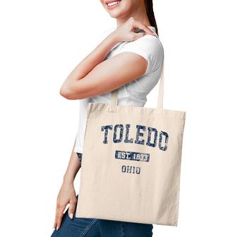 Toledo Ohio Oh Vintage Athletic Sports Design Tote Bag | Mazezy