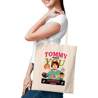 Tommyinnit Needs You Please Just Please Follow Tote Bag | Mazezy