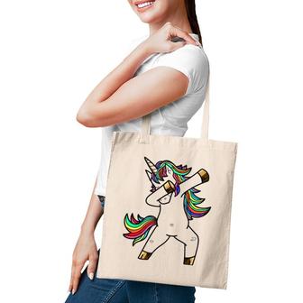 Unicorn Cute Dabbing Funny Dab Dance Gift Tote Bag | Mazezy