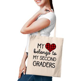 Womens Cute Sweet Valentines Day Gift Idea For 2Nd Grade Teacher V-Neck Tote Bag
