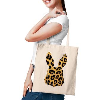 Womens Leopard Print Bunny Rabbit Cute Spring Easter Women Girls Tote Bag | Mazezy