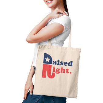 Womens Raised Right Republican Elephant Retro Style Distressed Gift V-Neck Tote Bag | Mazezy CA