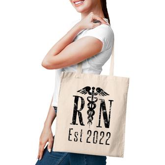 Womens Registered Nurse Rn Est 2022 Nursing Graduation Gift V-Neck Tote Bag | Mazezy