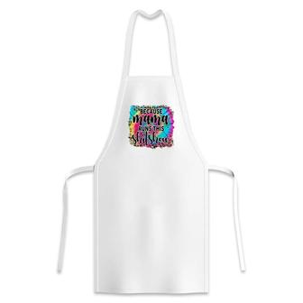 Because Mama Runs This Shitshow Leopard Vintage Mothers Day Apron - Seseable