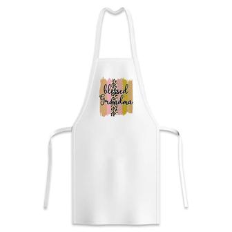 Blessed Grandma Leopard Vintage Mothers Day Apron - Seseable