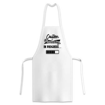 Caution Moodswing In Progress Sarcastic Funny Quote Apron | Seseable CA
