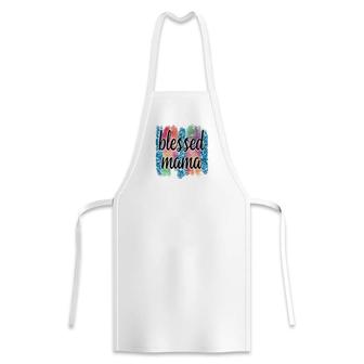 Colorful Blessed Mama Vintage Mothers Day Apron - Seseable