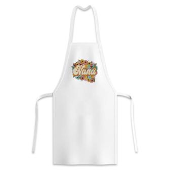 Florals Retro Nana Flower Vintage Mothers Day Apron | Seseable UK