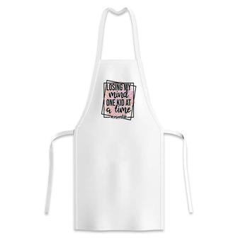 Losing My Mind One Kid At A Time Momlife Vintage Mothers Day Apron - Seseable