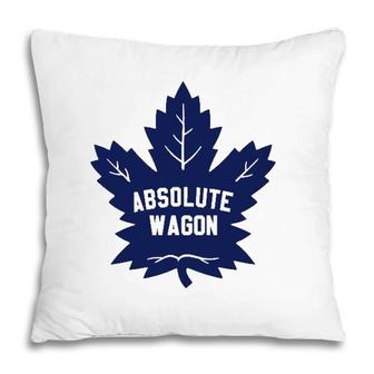 Absolute Wagon Maple Leaf Ice Hockey Lover Pillow | Mazezy