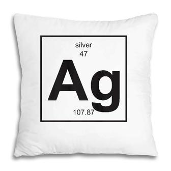 Ag Silver - Periodic Table Of Elements Pillow | Mazezy DE