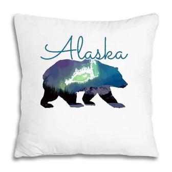 Alaska Bear Grizzly Polar Alaskan Nature Pillow | Mazezy