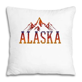 Alaska Vintage Mountain T Pillow | Mazezy