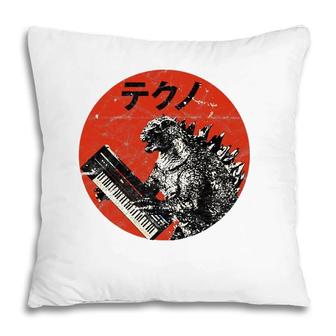 Analog Vintage Synthesizer - Japanese Retro Monster Pillow | Mazezy