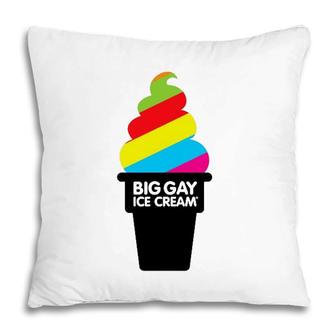Big Gay Ice Cream Lovers Gift Pillow | Mazezy