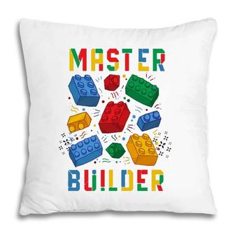Brick Builder Funny Blocks Master Builder Pillow | Mazezy