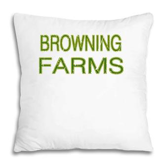 Browning Farms Squad Family Reunion Last Name Team Pillow | Mazezy