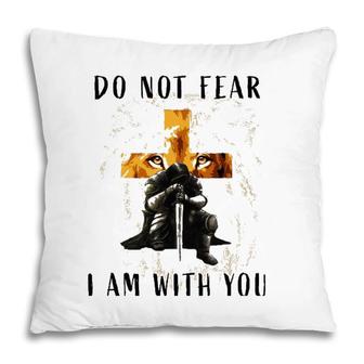Christian Bible Verse Men Lion Faith Fear Religious Pillow | Mazezy CA