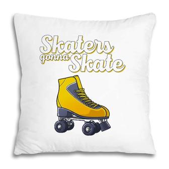 Cool Roller Skating For Men Women Roller Derby Disco Skater Pillow | Mazezy
