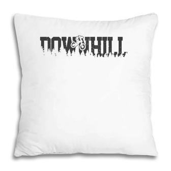 Downhill Mountain Bike Mountain Biking Mtb Biker Gift Pillow | Mazezy