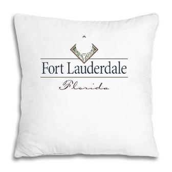 Fort Lauderdale Florida Golf Lover Gift Pillow | Mazezy