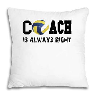 Funny Volleyball Coach Gifts Gift For Volleyball Coach Pillow | Mazezy