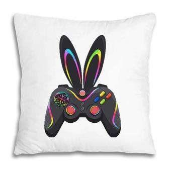 Gaming Controller With Bunny Ears Funny Easter Video Game Pillow | Mazezy UK