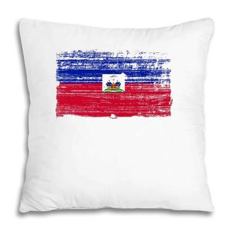 Haitian Flag Ancestry Gift Haiti Pillow | Mazezy
