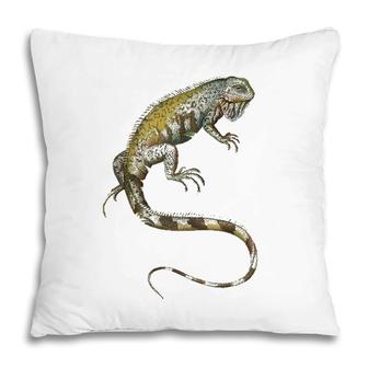 Iguana Tropical Lizard Animal Lover Pillow | Mazezy