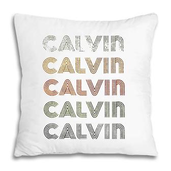 Love Heart Calvin Tee Grungevintage Style Black Calvin Pillow | Mazezy