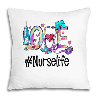 Love Nurse Life Superhero Nurse Women Pillow | Mazezy
