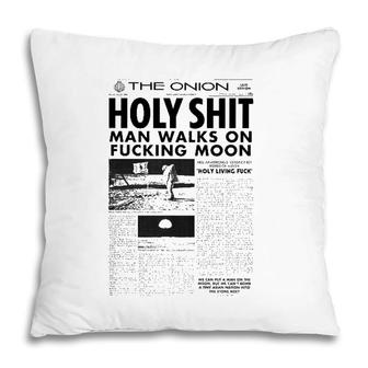 Man Walks On Moon Onion Front Page Pillow | Mazezy