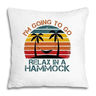 Mens Funny Sunset Hammock Quote Summer Beach Party Cool Hammock Pillow | Mazezy