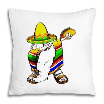 Mexican Dabbing Gnome Cinco De Mayo Poncho Sombrero Taco Pillow | Mazezy