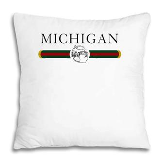 Michigan Style Home State Gift Pillow | Mazezy