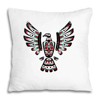 Native American Falcon Astrological Sign Zodiac Sign Indian Pillow | Mazezy