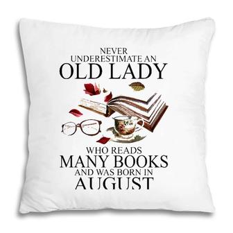 Never Underestimate An Old Lady Who Reads Many Books Pillow | Mazezy