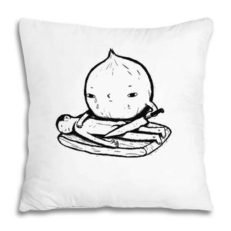 Onion Funny Role Reversal Gift Pillow | Mazezy