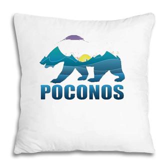 Poconos Mountains Pennsylvania Souvenir Gift Pillow | Mazezy